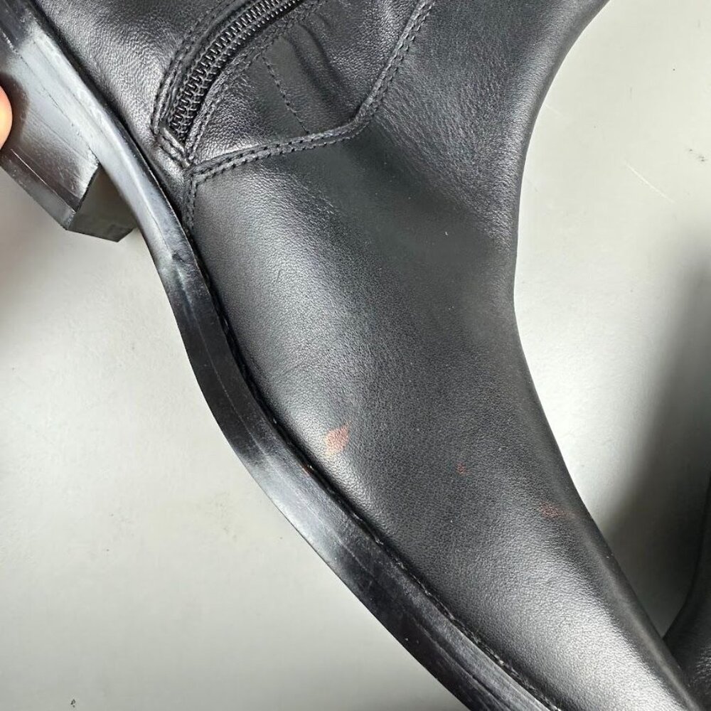 Madewell The Idris Ankle Boot in Leather in True Black - Picture 9 of 11